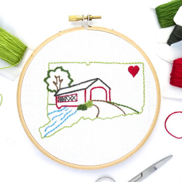 Connecticut Hand Embroidery Pattern