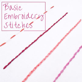 Basic Embroidery Stitches