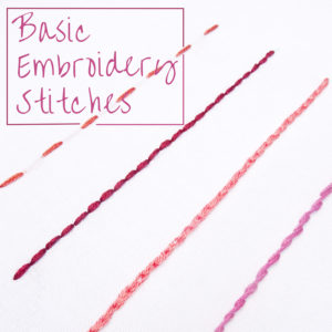 Basic Embroidery Stitches