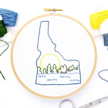 Idaho Hand Embroidery Pattern