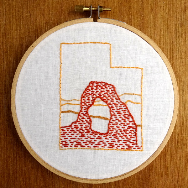 Utah State Embroidery Pattern