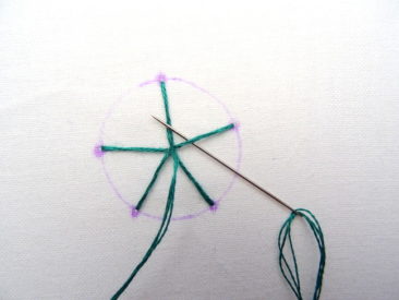 Spider Web Stich Tutorial