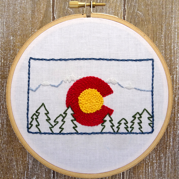Colorado State Hand Embroidery Pattern