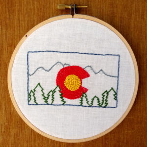 Colorado State Embroidery Pattern