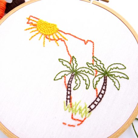 florida-hand-embroidery-pattern
