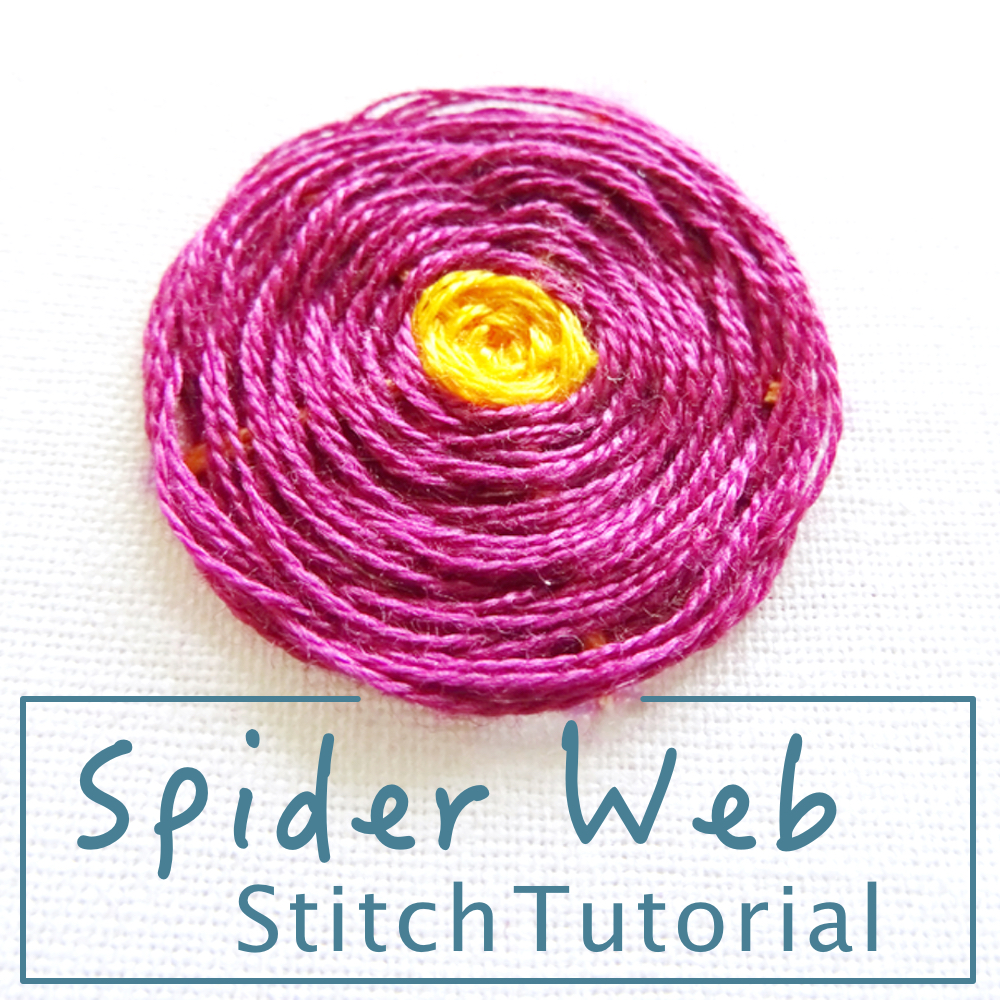 Spider Web Stitch Tutorial Wandering Threads Embroidery