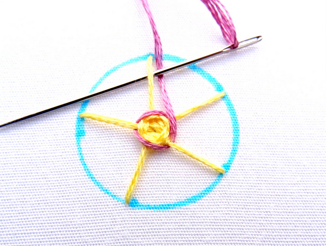 Spider Web Stich Tutorial