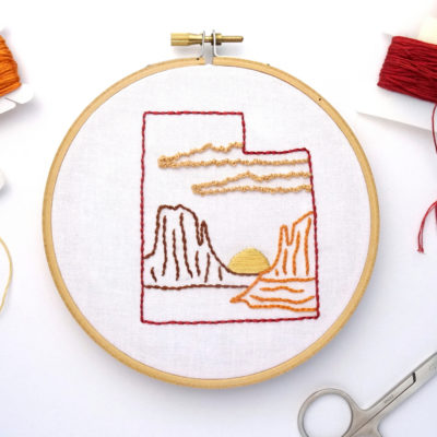 Utah DIY Hand Embroidery Pattern