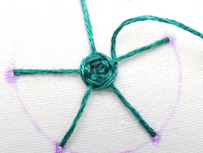 Spider Web Stich Tutorial