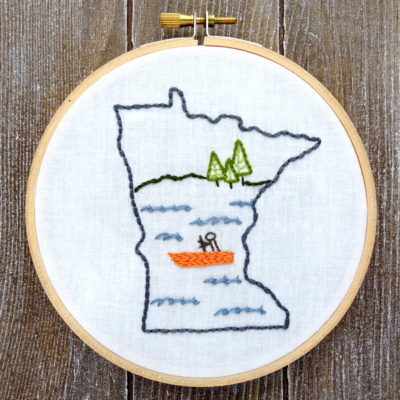 Minnesota State Hand Embroidery Pattern