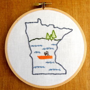 Minnesota State Embroidery Pattern