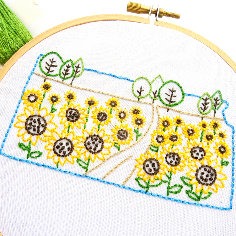 Kansas Hand Embroidery Pattern