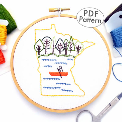 Minnesota Hand Embroidery Pattern