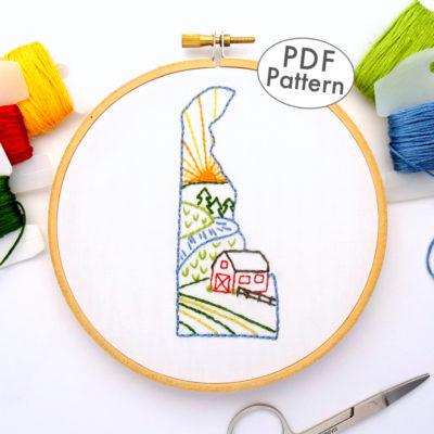 Delaware Hand Embroidery Pattern