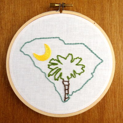 South Carolina State Embroidery Pattern
