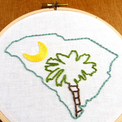 South Carolina State Embroidery Pattern