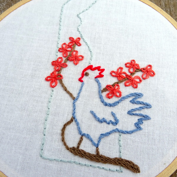 Delaware State Hand Embroidery Pattern