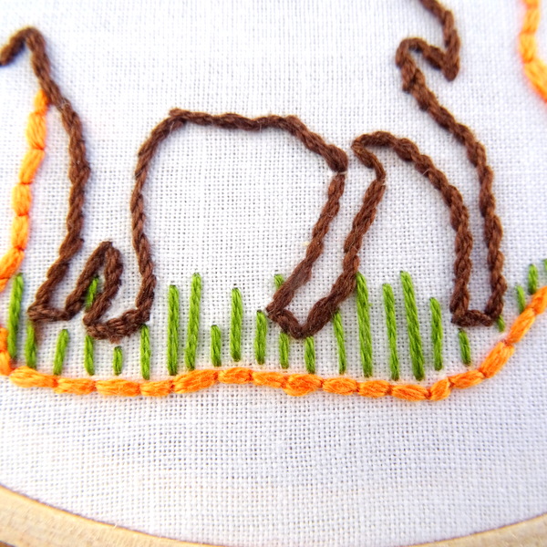 New Hampshire State Embroidery Pattern