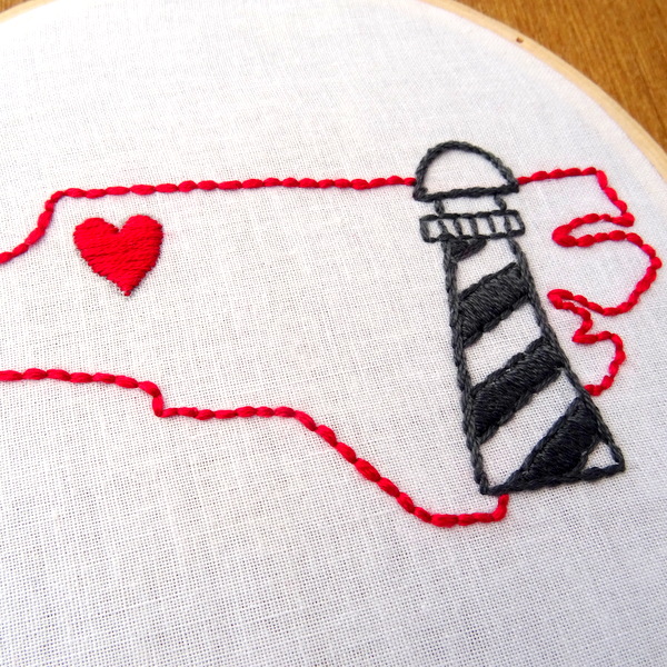 North Carolina State Embroidery Pattern