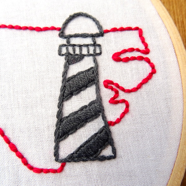 North Carolina State Embroidery Pattern