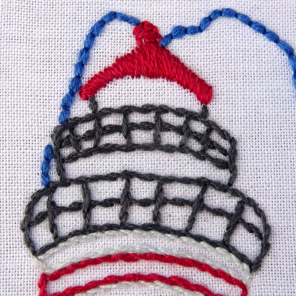 Maine State Embroidery Pattern