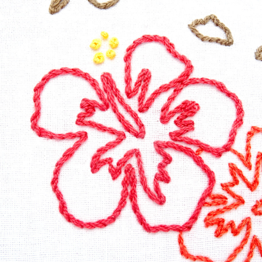 Hawaii Hand Embroidery Pattern Wandering Threads Embroidery