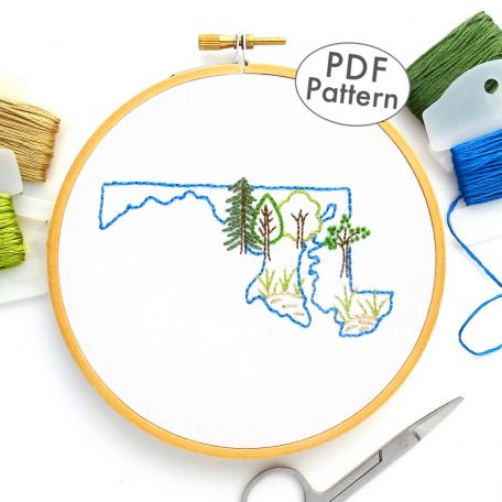 Maryland Hand Embroidery Pattern