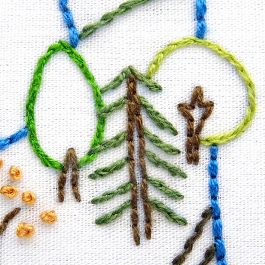 New Hampshire Hand Embroidery Pattern Wandering Threads Embroidery