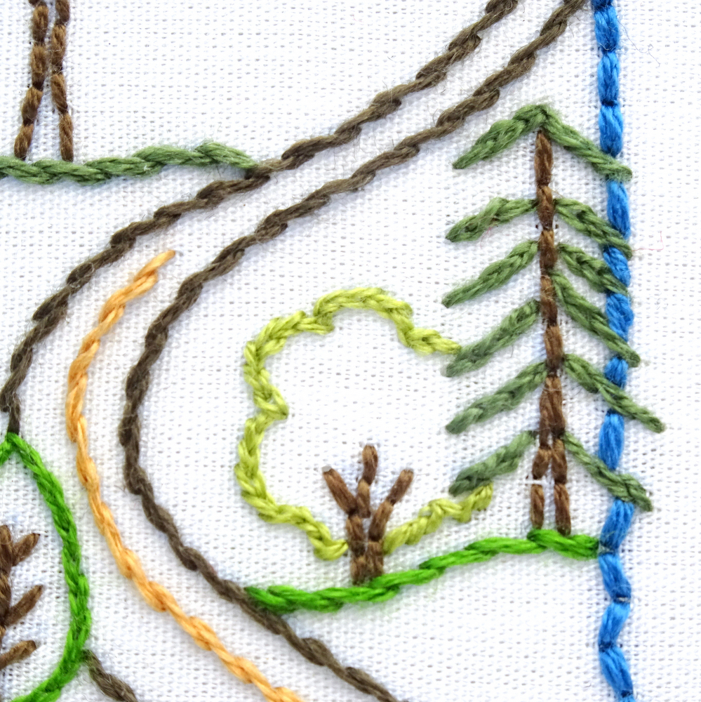 New Hampshire Hand Embroidery Pattern