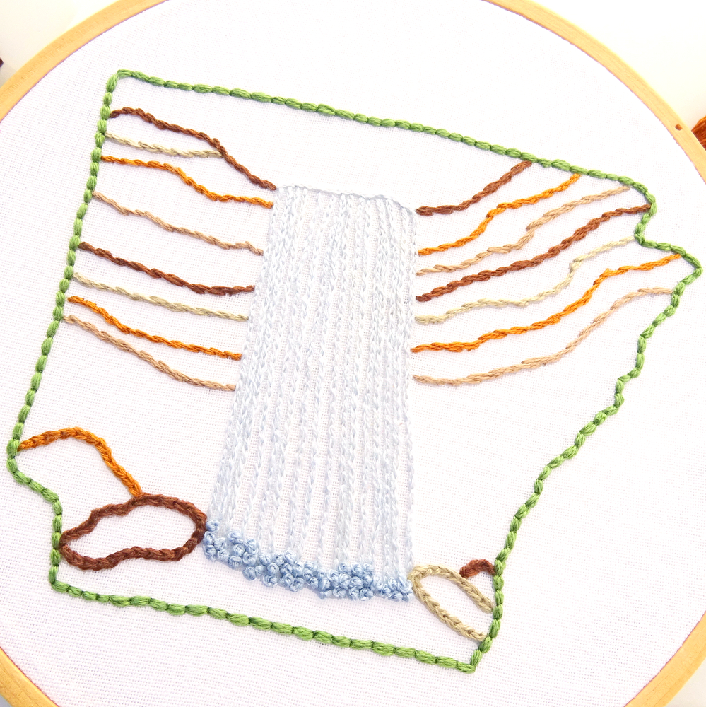 Arkansas Hand Embroidery Pattern
