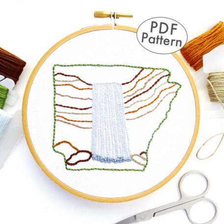 Arkansas Hand Embroidery Pattern