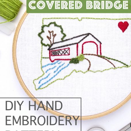 connecticut-covered-bridge-diy-hand-embroidery-pattern