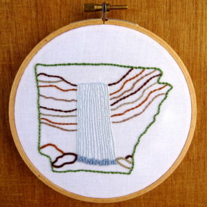 Arkansas State Embroidery Pattern