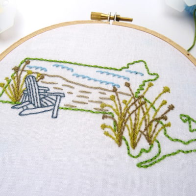 Massachusetts DIY Embroidery Pattern