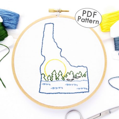 Idaho Hand Embroidery Pattern