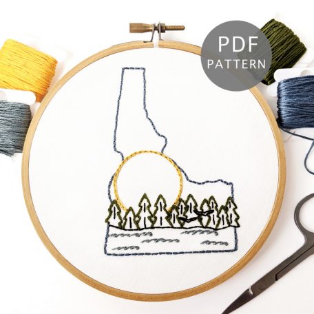 Idaho Hand Embroidery Pattern