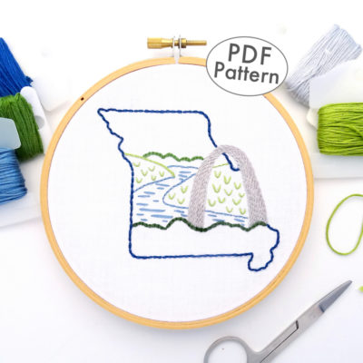 Missouri Hand Embroidery Pattern