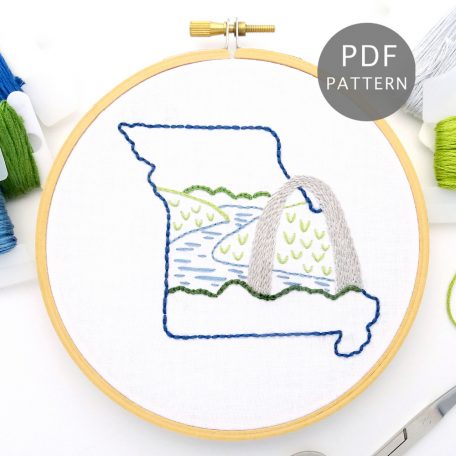 Missouri Hand Embroidery Pattern