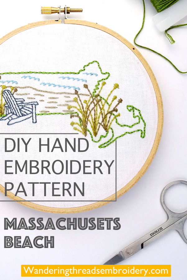 Massachusetts DIY Embroidery Pattern