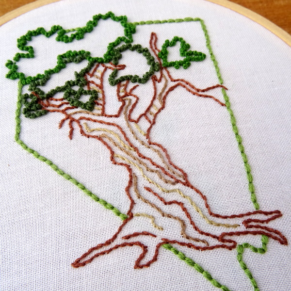 Nevada State Embroidery Pattern