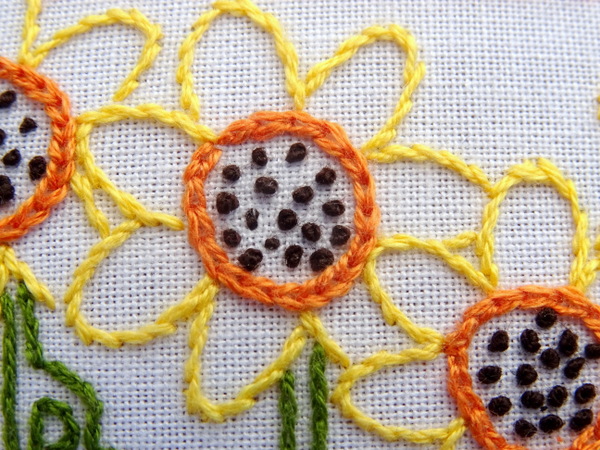 Kansas State Flower Hand Embroidery Pattern (Sunflower)