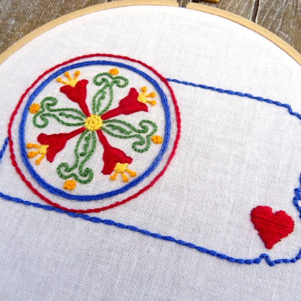 Pennsylvania State Hand Embroidery Pattern