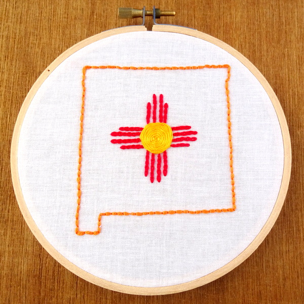 New Mexico State Embroidery Pattern