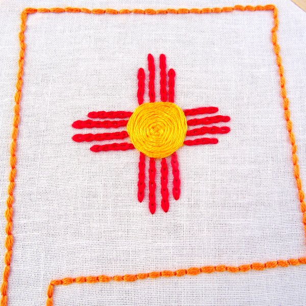 New Mexico State Embroidery Pattern Wandering Threads Embroidery