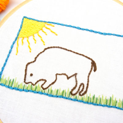 North Dakota Hand Embroidery Pattern