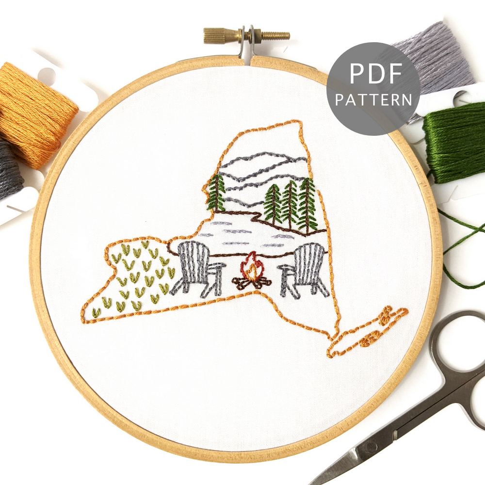 New York Hand Embroidery Pattern