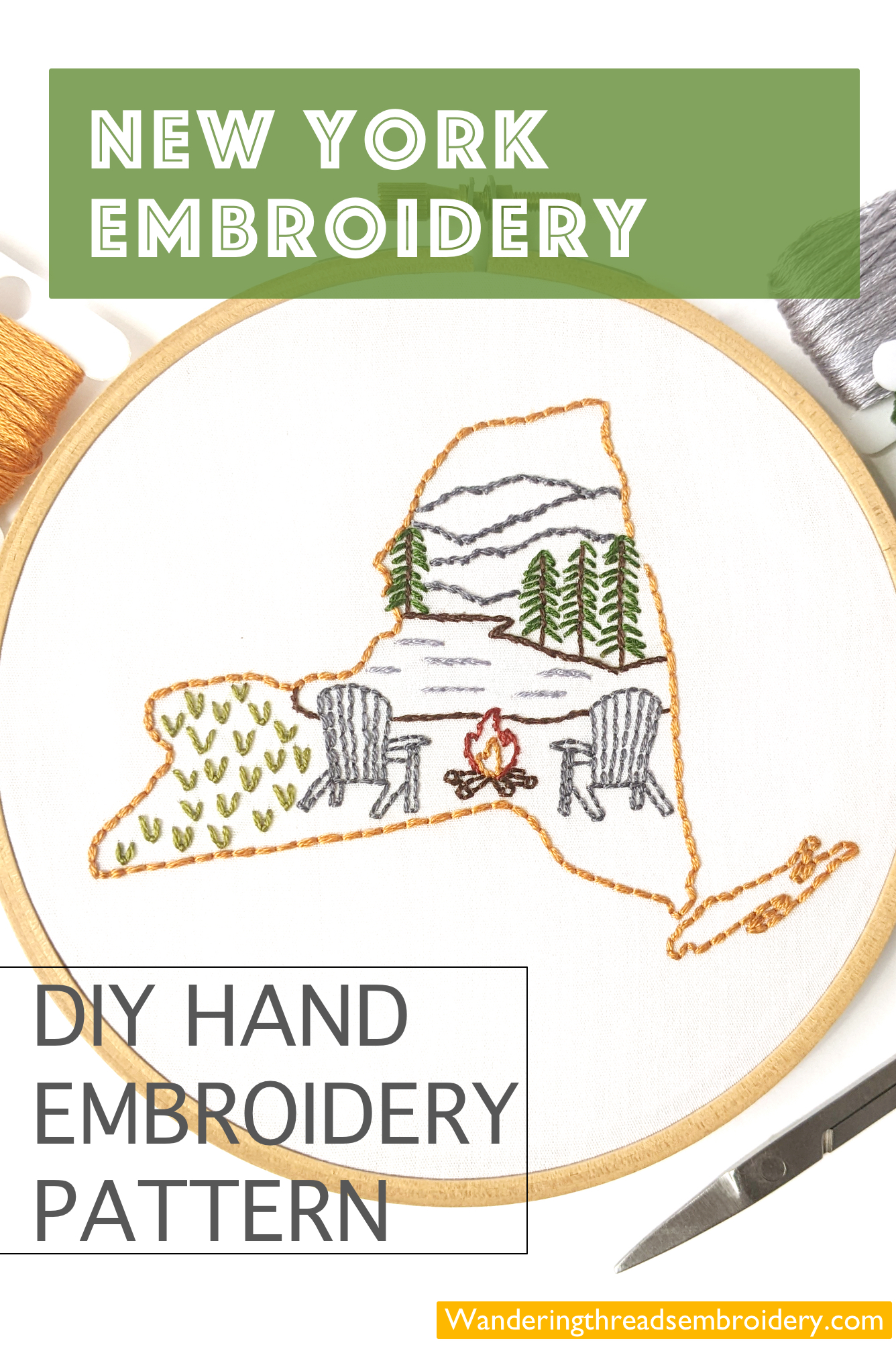 New York Hand Embroidery Pattern