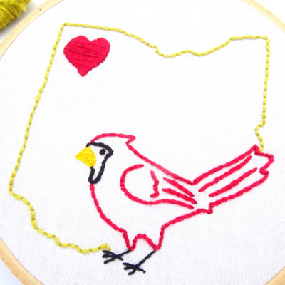 Ohio Hand Embroidery Pattern