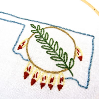 Oklahoma Shield Hand Embroidery Pattern