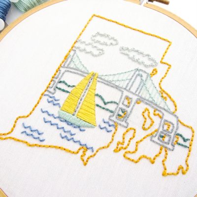 Rhode Island Hand Embroidery Pattern
